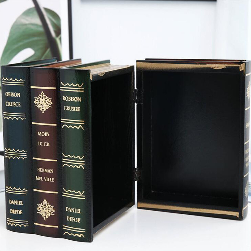 Resin Art Book - 1Pcs Retro Resin Book Simulation Decoration