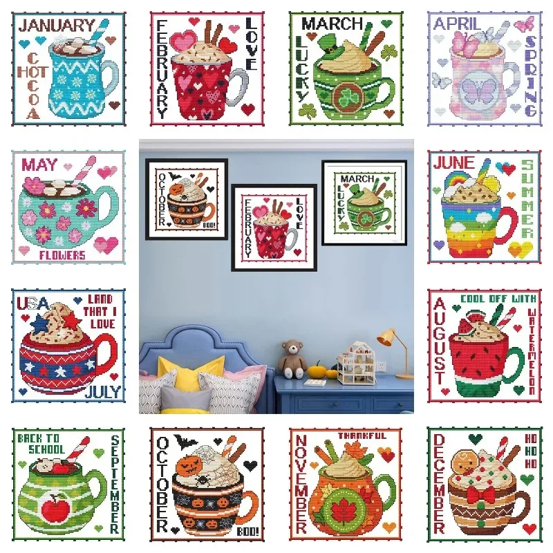 Resin Art For Beginner - Months Dessert Cup 5D Diamond Painting
