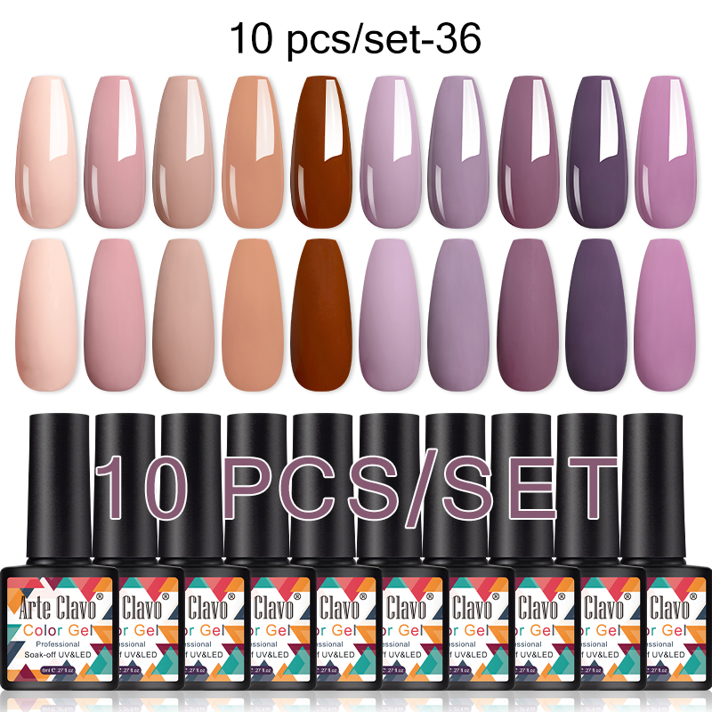 Resin Art Kits - Arte Clavo 10Pcs Gel Nail Polish