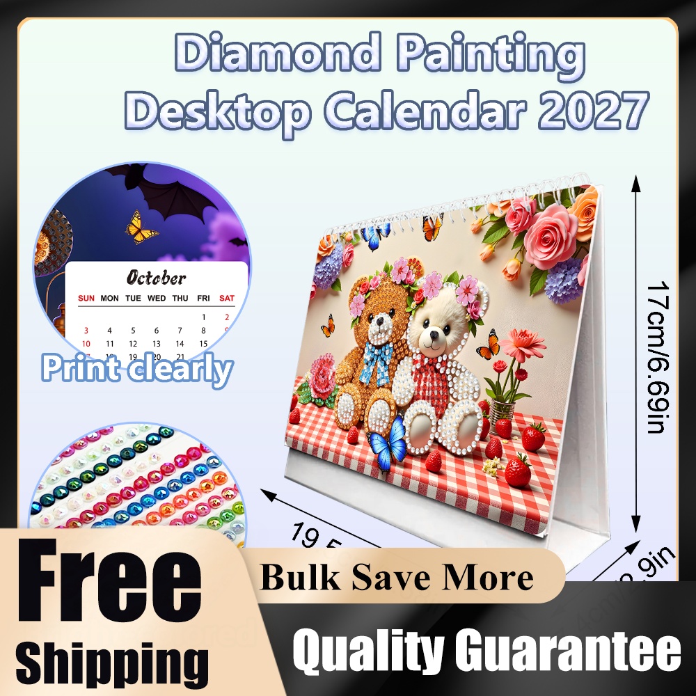 Resin Art For Beginner - 2027 DIY Paper Diamond Painting Calendar