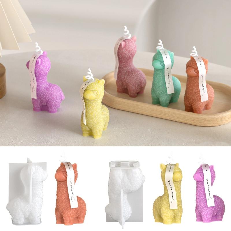 Resin Art For Beginner - Cute Alpaca Silicone Mold Non-Stick Reusable