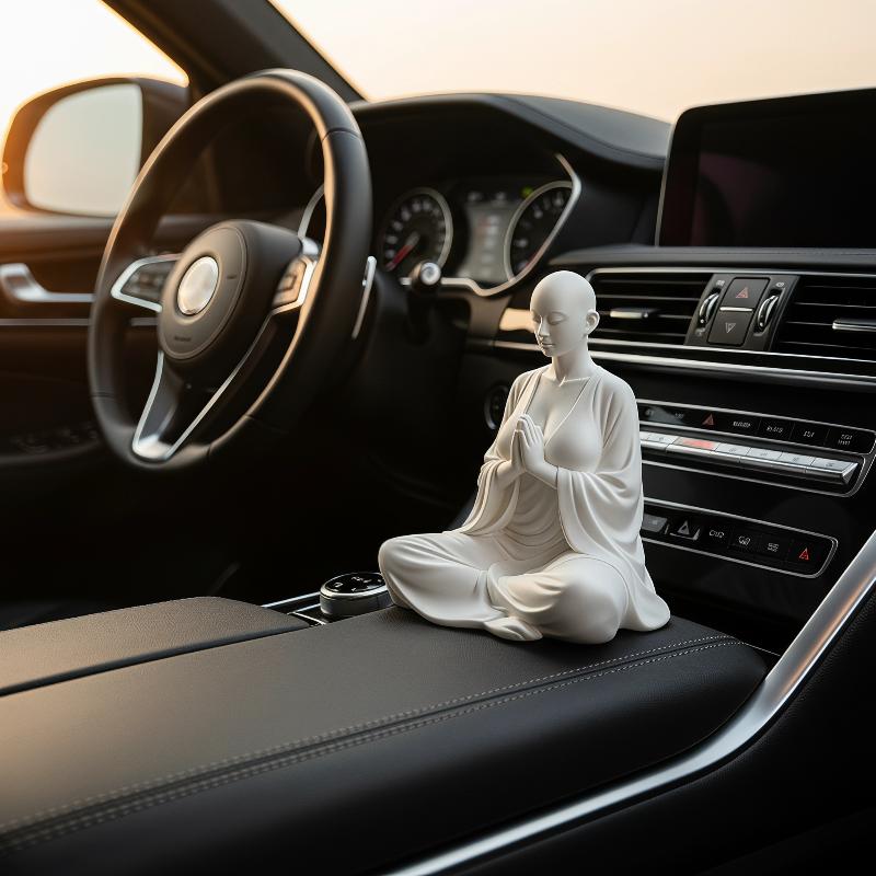 Resin Art Studio - Zen Meditation Minimalist Spiritual Figurine White