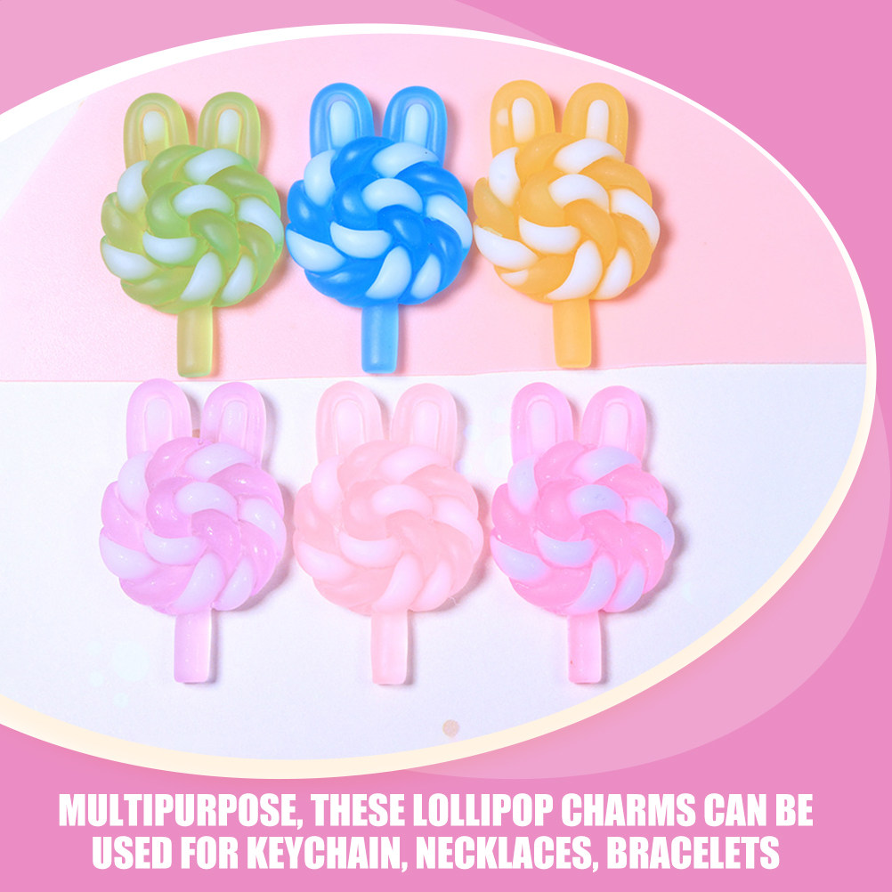 24Pcs Cute Cartoon Lollipop Ch - Resin Art Keychain review and price