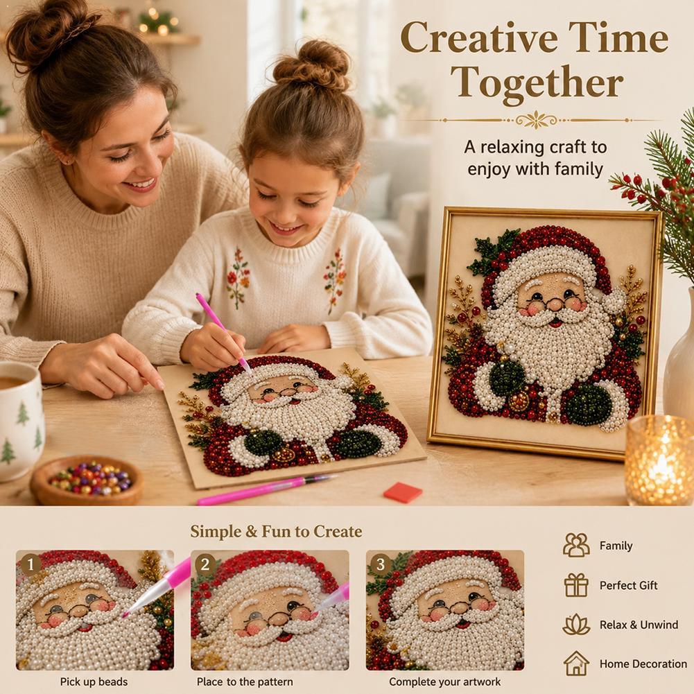 Christmas Santa Claus Pearl Ar - Resin Art Kit review and price