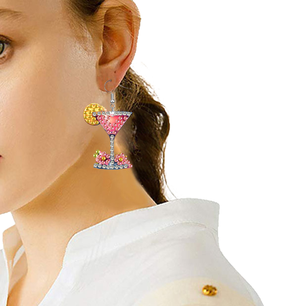 4 Pairs Double Sided Diamond P - Resin Art Earrings Kit review and price