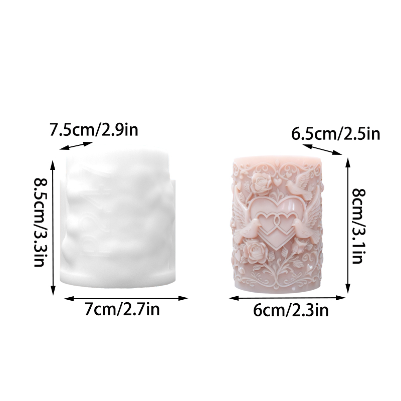 Double Heart Connected White D - Resin Art Design review and price