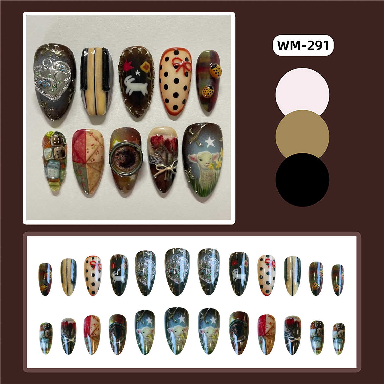 24pcs Vintage Country Style Fa - Resin Art Ocean review and price