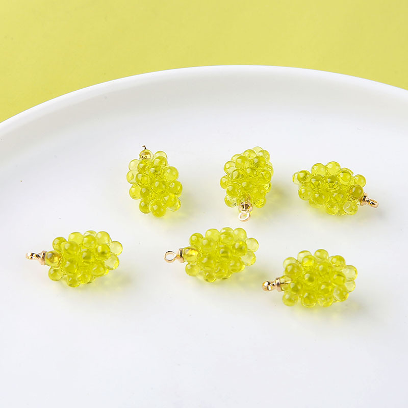 6pcs Cute Little Grapes Resin  - Resin Art Keychain review and price