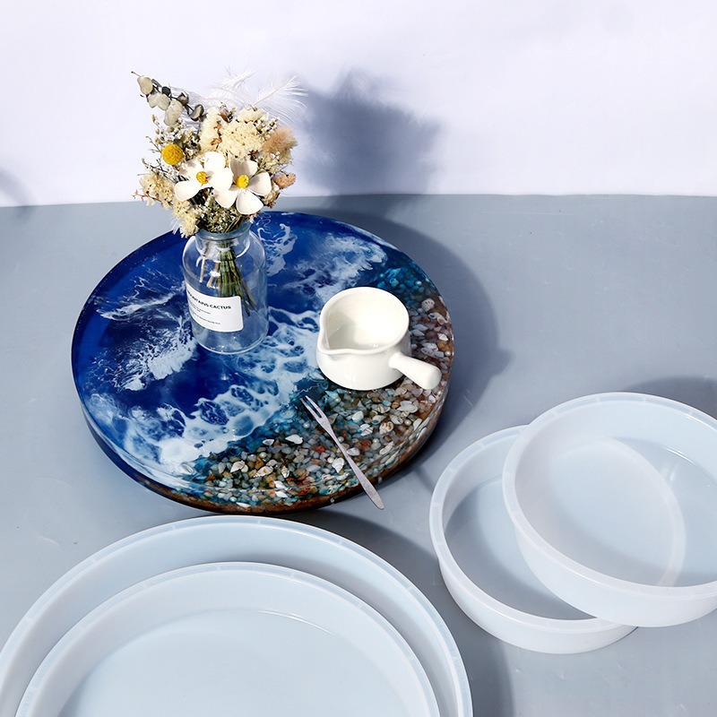 Round Epoxy Table Resin Molds, - Resin Art Tray review and price