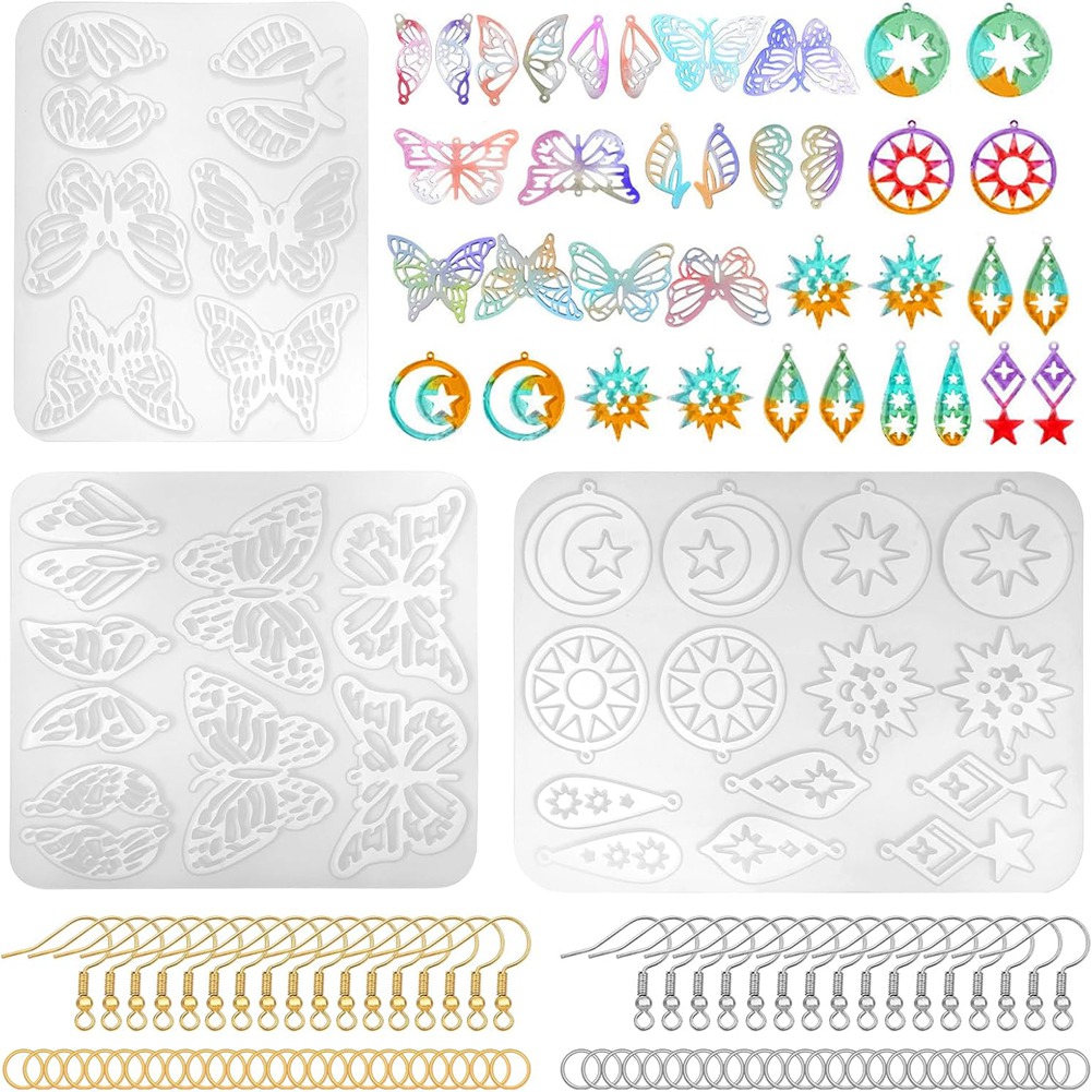 A78I 143Pcs Resin Earring Mold - Resin Art Earrings Kit review and price