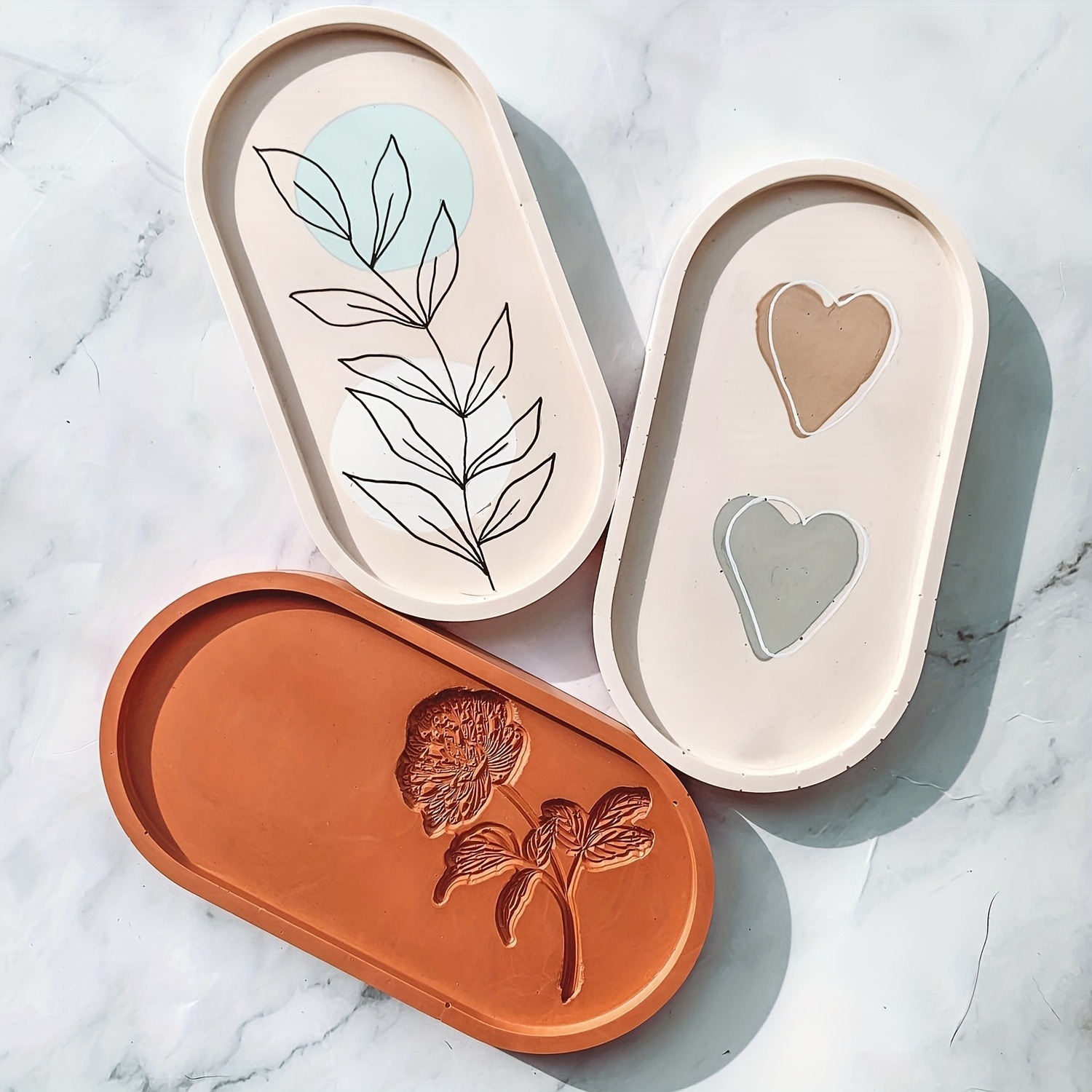 1pc Oval Coaster Epoxy Resin C - Resin Art Tray review and price