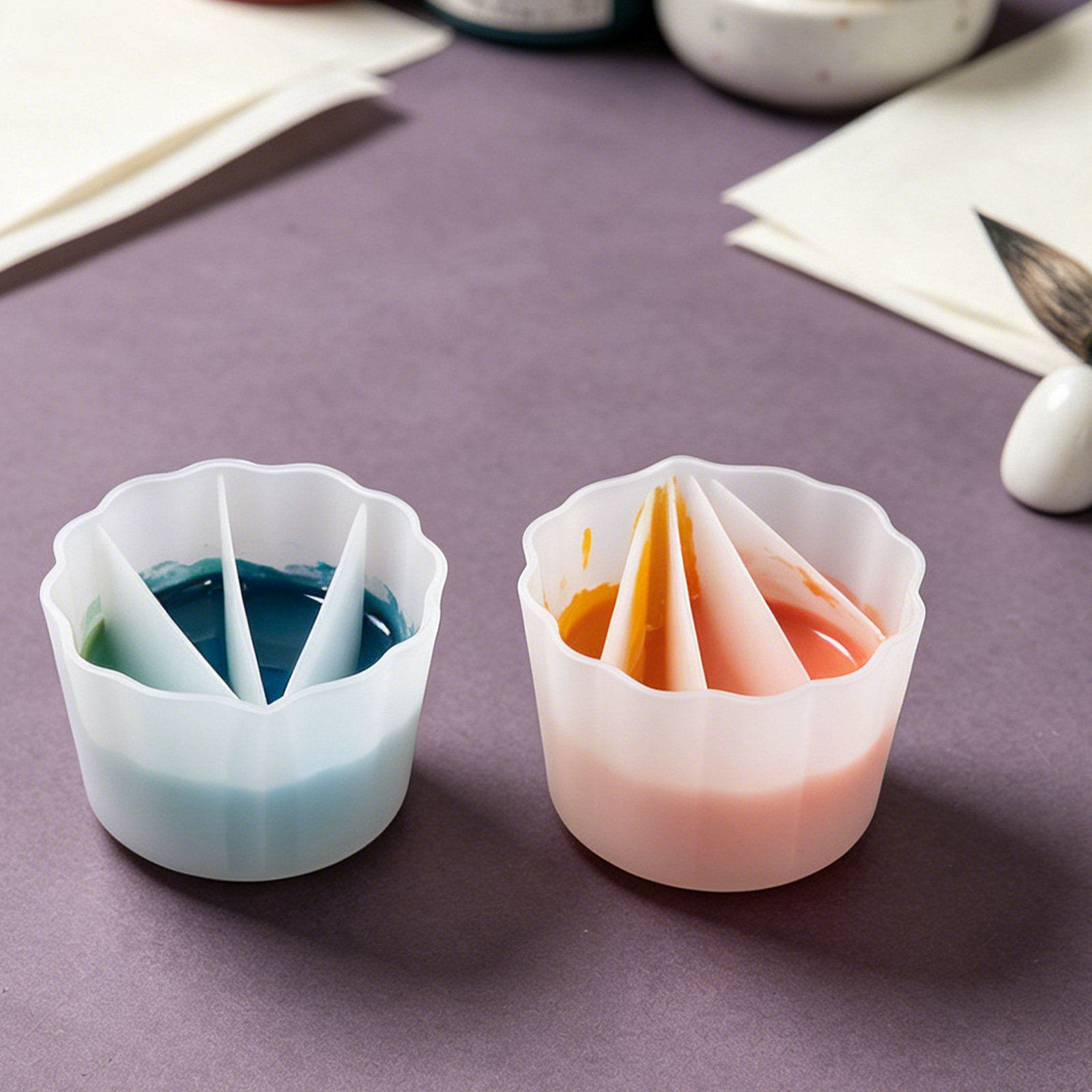 4Pcs Silicone Split Cups for P - Resin Art Pouring review and price