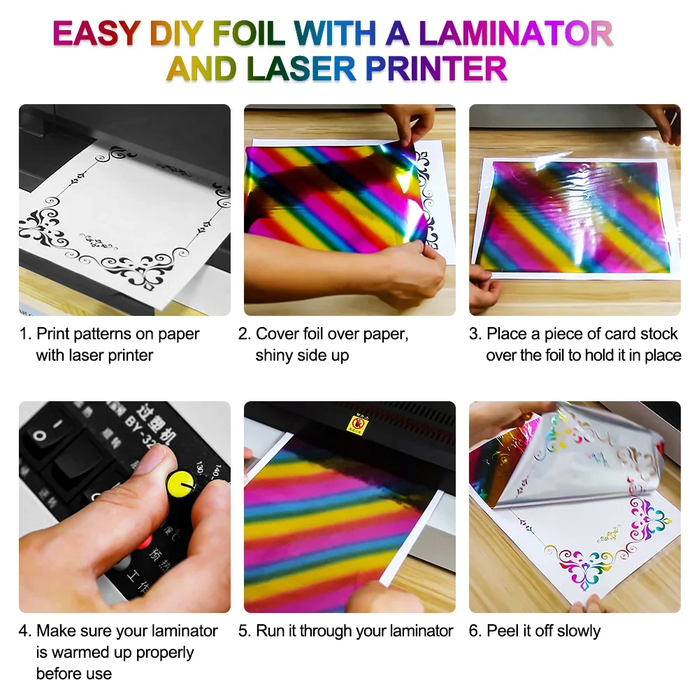 100pcs/pack Toner Reactive Foi - Gold Leaf Foil review and price