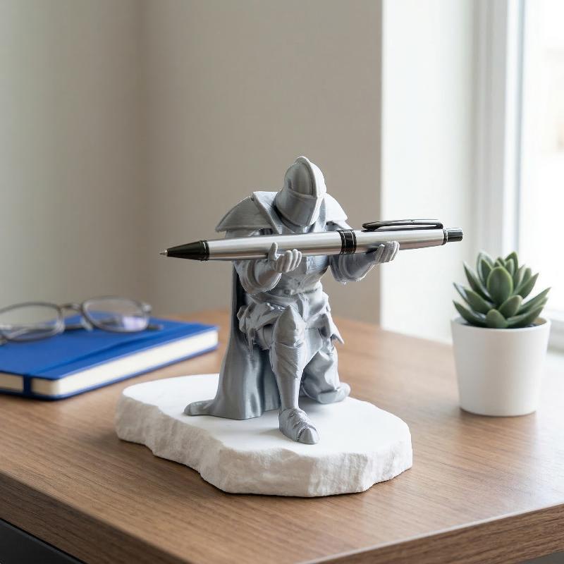 Knight Pen Holder Resin Mediev - Resin Art Price review and price
