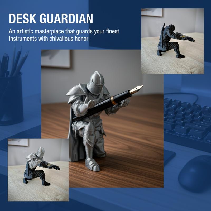 Knight Pen Holder Resin Mediev - Resin Art Price review and price