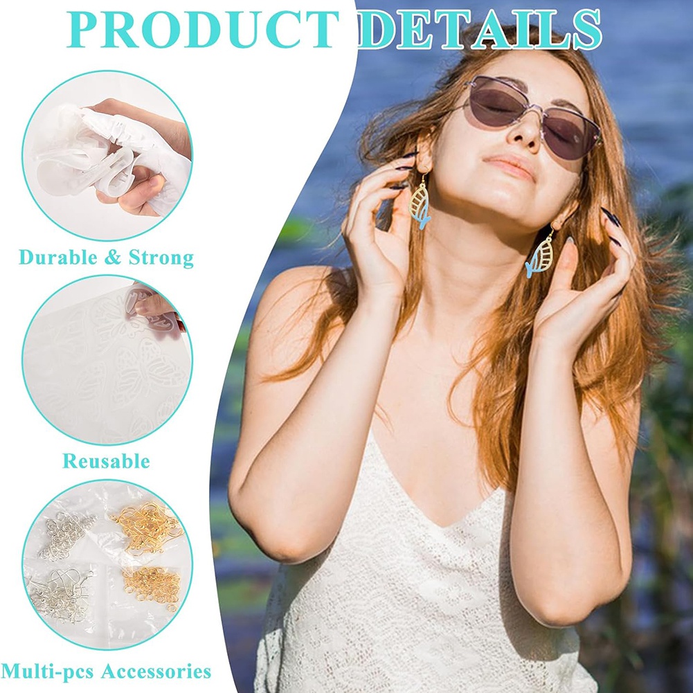 A20I 143Pcs Resin Earring Mold - Resin Art Earrings Kit review and price