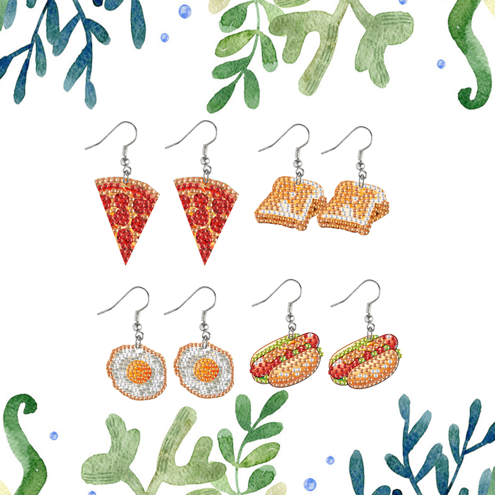 4 Pairs Double Sided Diamond A - Resin Art Earrings Kit review and price