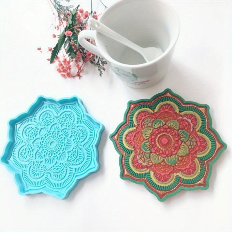 Mandala Coaster Silicone Mold  - Resin Art Tray review and price