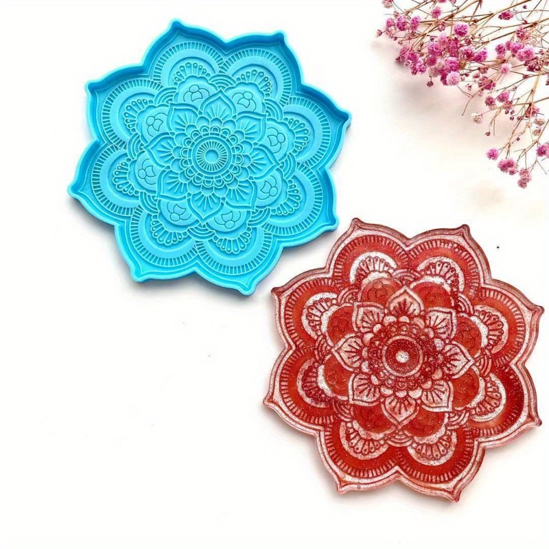 Mandala Coaster Silicone Mold  - Resin Art Tray review and price