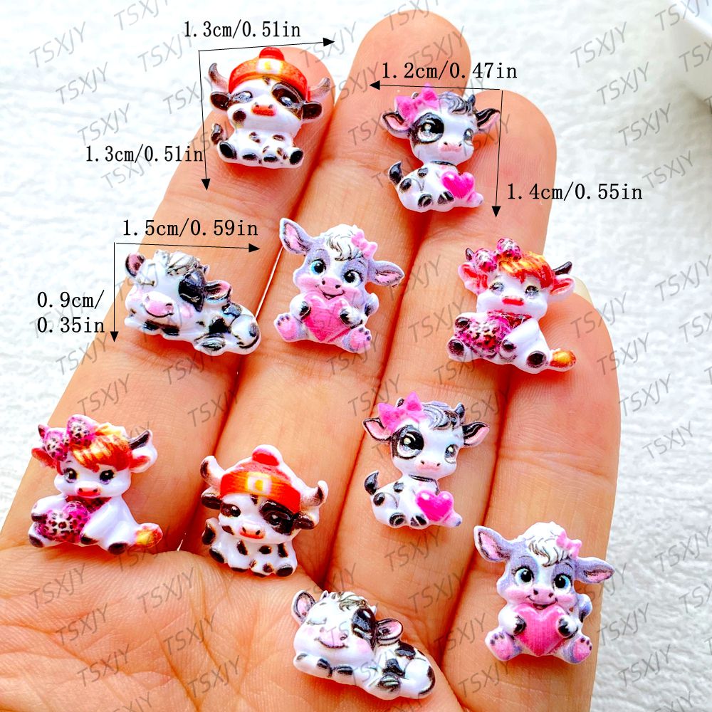 50Pcs Cute Mini  Cartoon color - Resin Art Design review and price