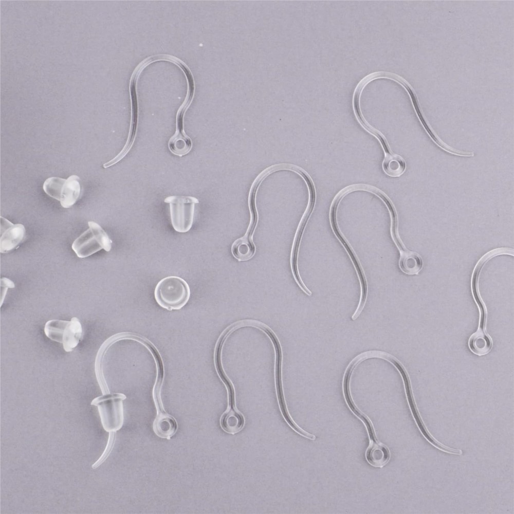 40pcs Clear Plastic Earring Ho - Resin Art Store review and price