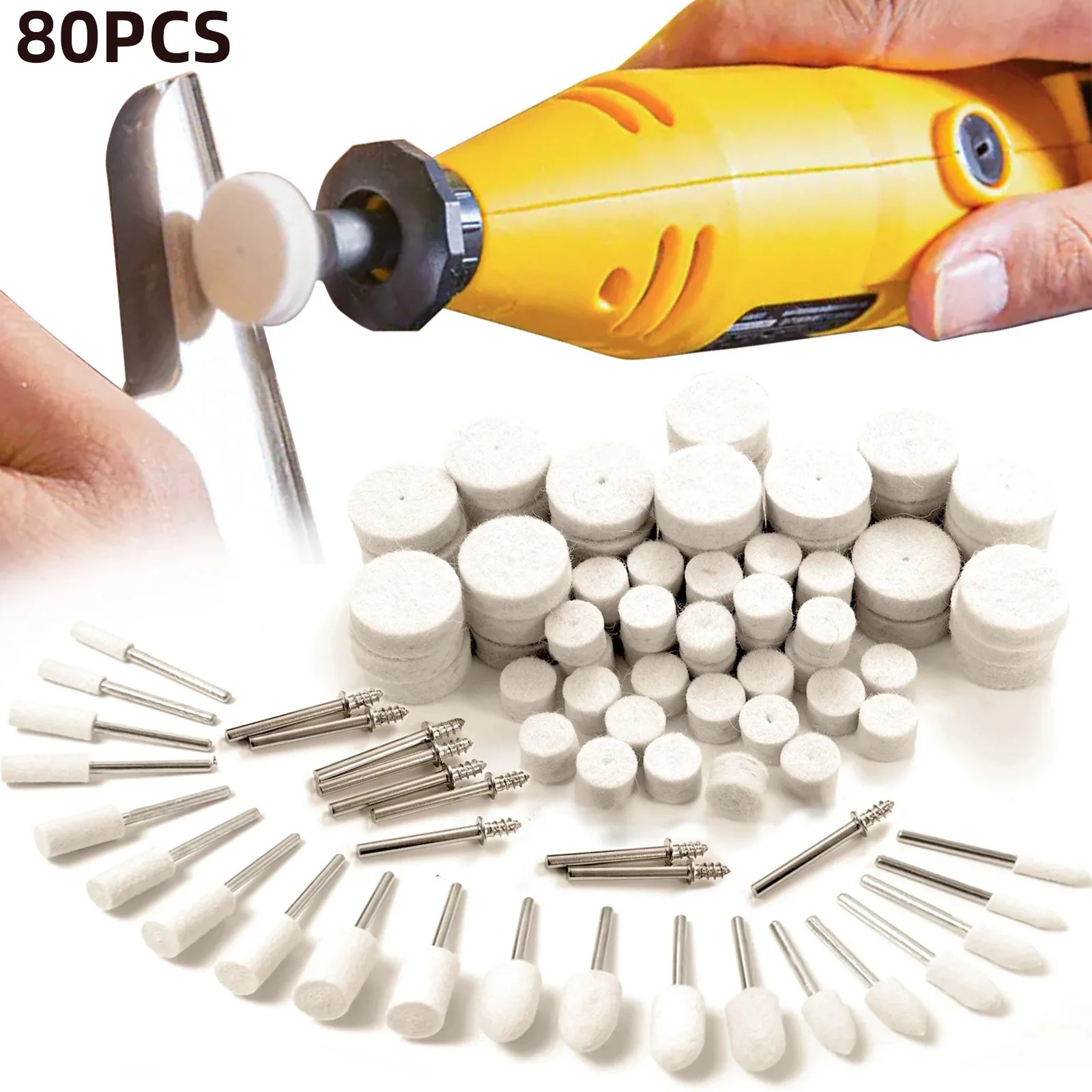 80PCS Wool Felt Buffing Wheel  - Resin Art Store review and price