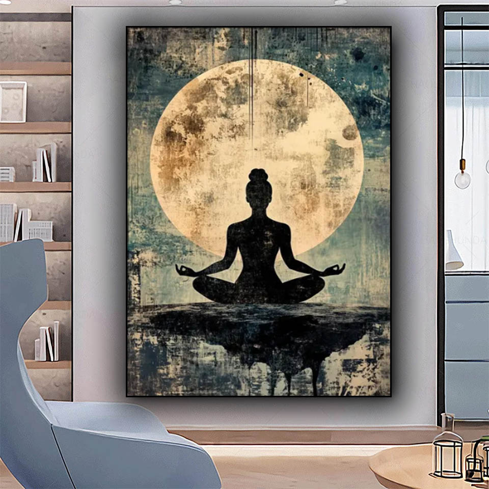 Woman meditation diy Diamond P - Resin Art Studio review and price