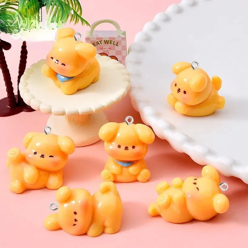 10Pcs Cute Cartoon Dog Acrylic - Resin Art Keychain review and price