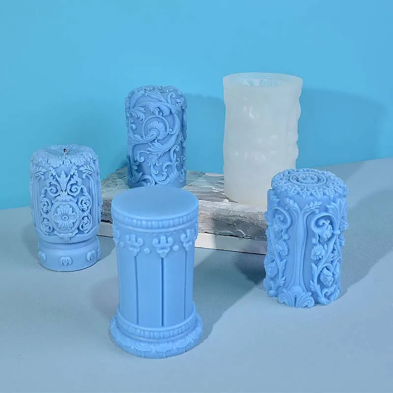 Carved Roman Column Candle Sil - Resin Art Design review and price