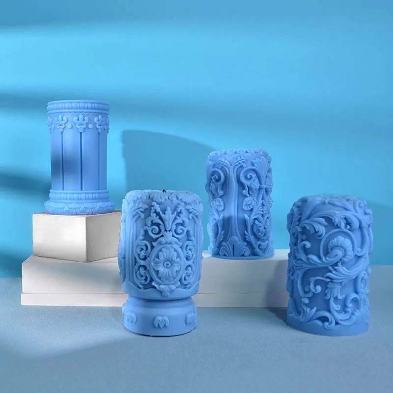 Carved Roman Column Candle Sil - Resin Art Design review and price