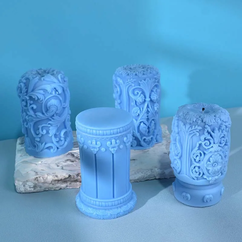Carved Roman Column Candle Sil - Resin Art Design review and price
