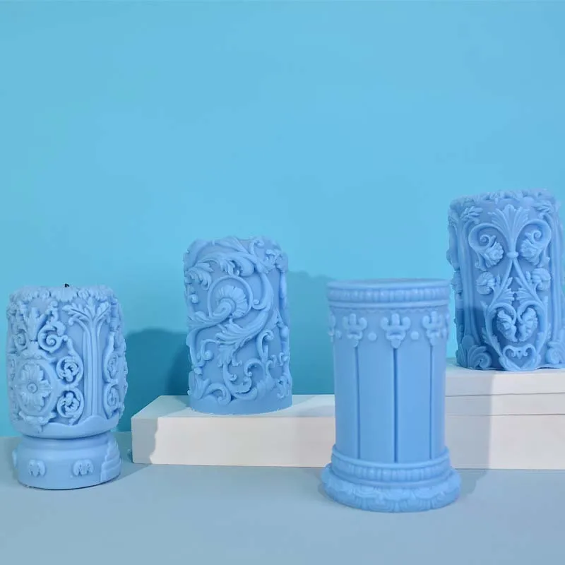 Carved Roman Column Candle Sil - Resin Art Design review and price
